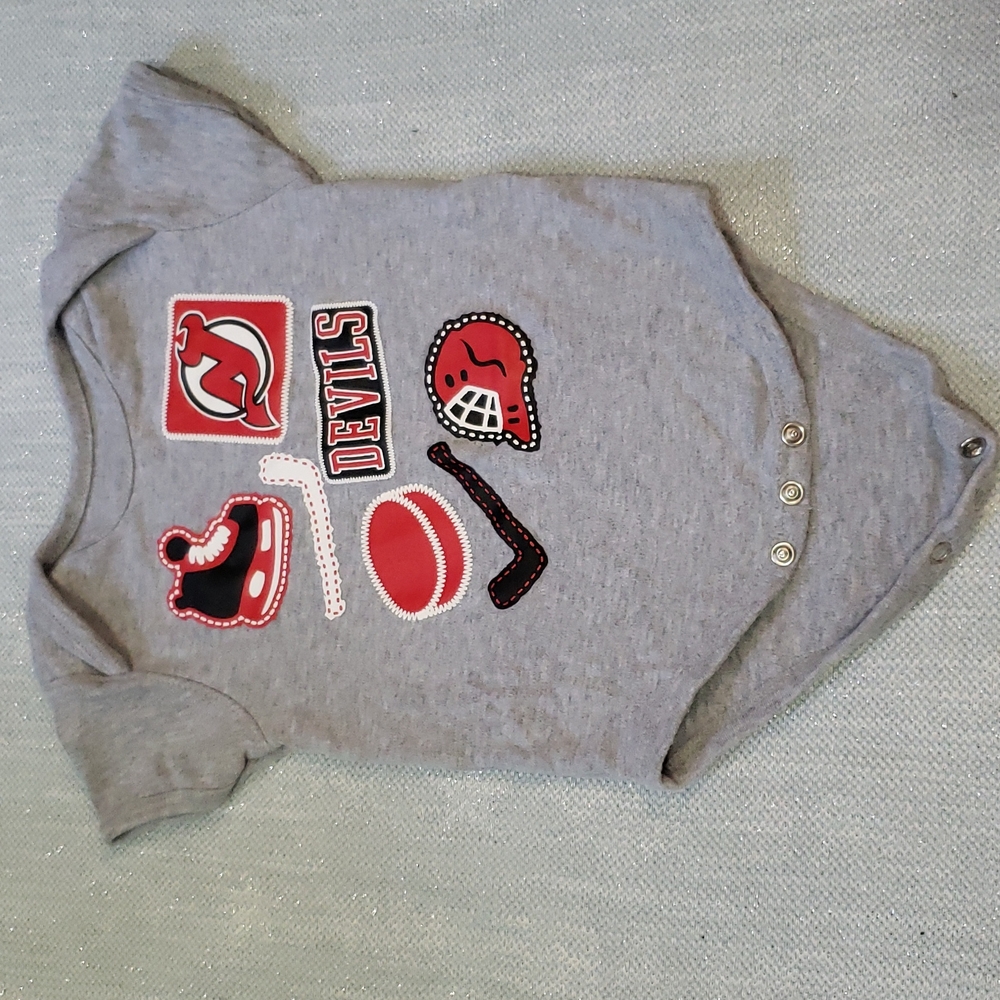 NJ Devils Onesie 12 months